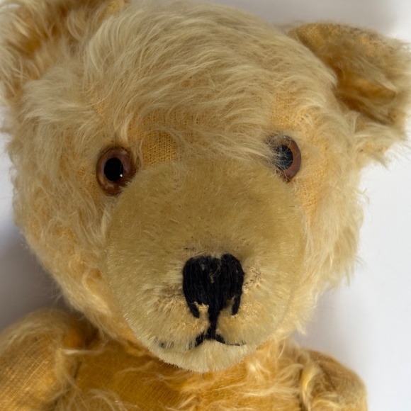 Vintage Blonde Jointed Teddy Bear with Working Growler - Picture 13 of 15